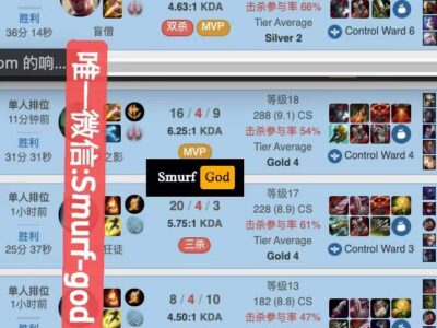 S12赛季美服lol陪玩白银分段